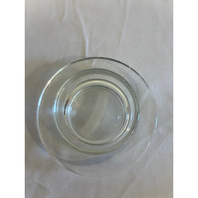 Vintage Clear Glass Individual Butter Dish With Domed Lid For Sale - Image 4 of 8