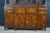 Mid Century Baker Georgian Mahogany Breakfront Bookcase Cabinet Bubble Glass, Attributed For Sale - Image 17 of 18
