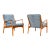 Restored 1960s Danish Teak Lounge Chairs by Erik Andersen & Palle Pedersen for Horsnaes For Sale