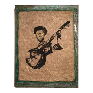 1990 "American Cordially Yours, Blind Willie McTell" Collage by Lee Jaffe, Framed