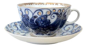Russian Cup and Saucer