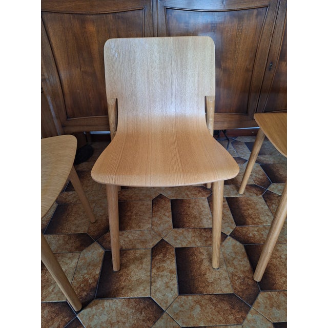 Vintage Kayak Chairs in Oak by Patrick Norguet for Alias, 1990s, Set of 4 For Sale - Image 3 of 10