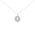 Like a captured sunrise, this round medallion glows in bright .925 sterling silver, its smooth polished bail guiding the...