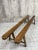 Wood Long Benches in Oak, 1930s, Set of 2 For Sale - Image 7 of 8