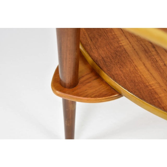 Organic Biomorphic Scalloped Teak and Glass Cocktail Table, Circa 1960 For Sale - Image 10 of 12
