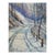 Vintage Mid 20th Century Impressionist Snowy Winter Trail Painting For Sale