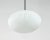 A mid-century ceiling lamp with white opaline glass shade - 25x40 cm. Produced by napako, a national lighting factory in...