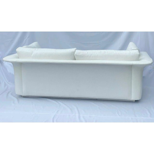 Reupholstered Vintage White Sofa For Sale In Los Angeles - Image 6 of 13