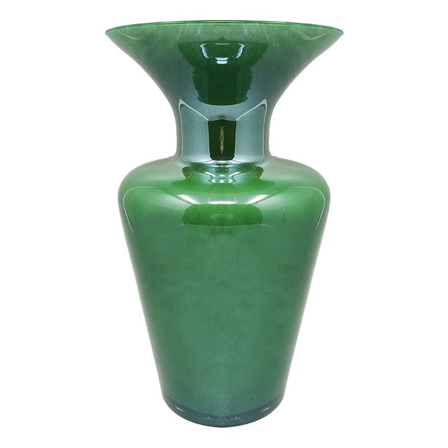 Vintage Italian Handcrafted Vase in Murano Glass by Maestro Del Vetro, 1970s For Sale