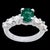 Natural 1.25 Carat Oval Cut Emerald & 0.90 Carat Diamond Ring Platinum For Sale - Image 18 of 18