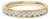 14K Yellow Gold 1/2 Cttw Round Diamond 11 Stone Channel Set Band - Size 8.5 For Sale