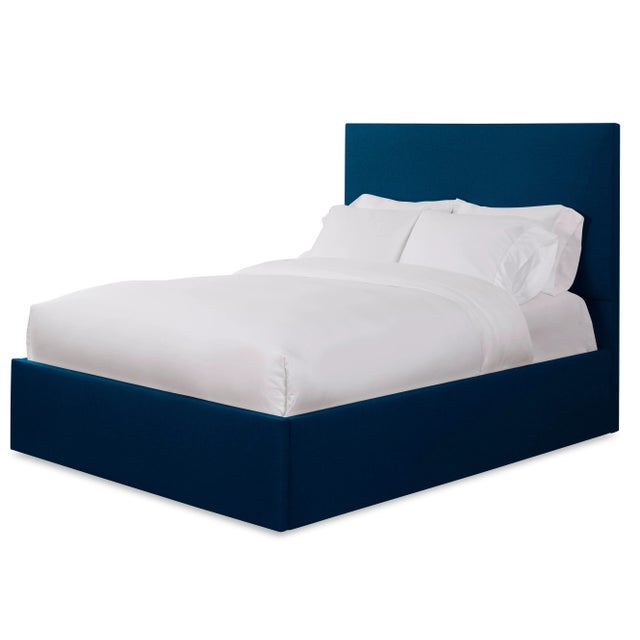 This listing includes the entire bedframe, including the headboard, rails, and footboard. From Chairish's line of bespoke...