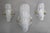 Space Age Ice Glass Wall Lights in Murano Glass from Hillebrand, 1970s, Set of 3 For Sale - Image 9 of 10