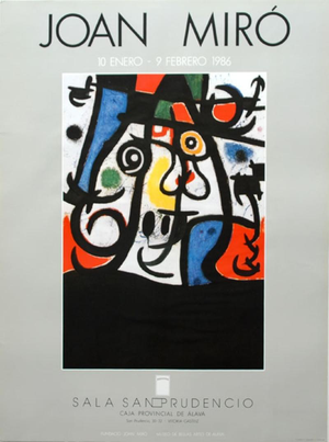 San Prudencio Exhibition Poster after Joan Miró