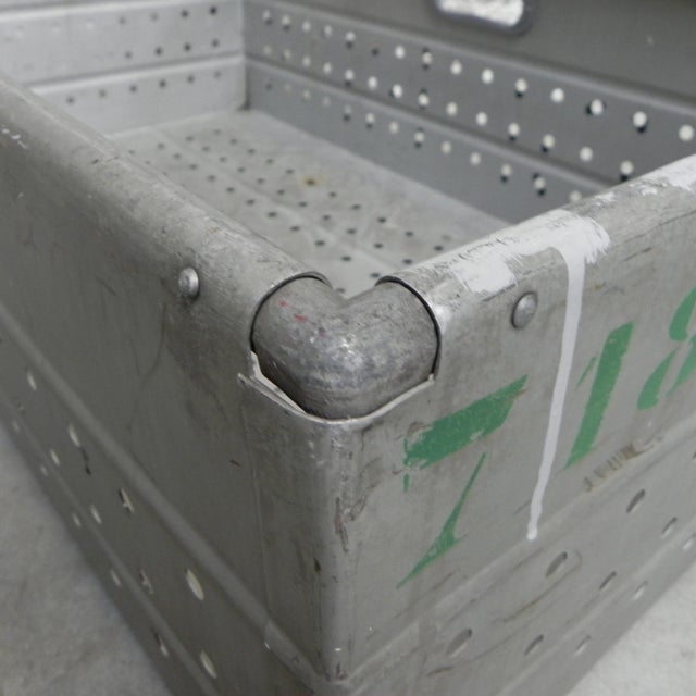 Vintage Industrial Aluminum Trunk, 1960s For Sale - Image 9 of 18