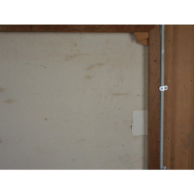 Brown Vintage Oil Painting of Southern California Seascape by Nadine Pollard For Sale - Image 8 of 8