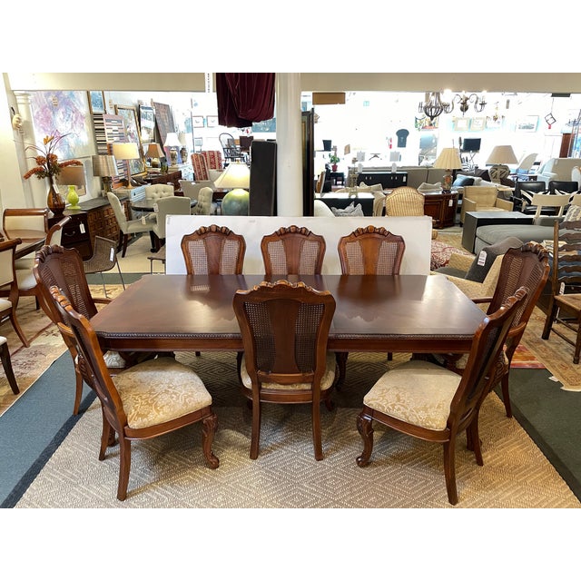 Thomasville River Roads Extension Dining Table + Eight Chairs Chairish