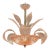 Pink Murano Glass Leaf Chandelier For Sale