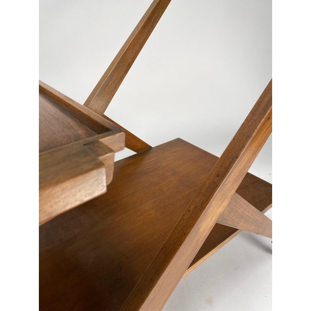 Mid-Century Italian Wooden Bar Cart by Charlotte Perriand, 1950s For Sale - Image 10 of 11