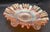 Fenton Art Glass Company Fenton Marigold 1910 Carnival Art Glass Stippled Rays 3-1 Ruffled Edge Serving Bowl Candy Dish For Sale - Image 4 of 9