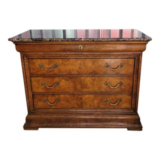 Henredon French Charles X Marble Top Dresser For Sale