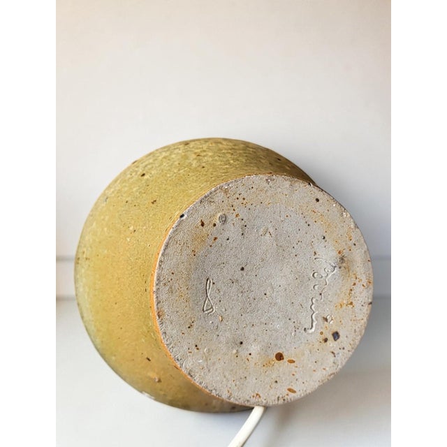 Beige Stoneware Lamp from Bodin, 1990s For Sale - Image 8 of 9
