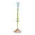 Kenneth Ludwig Chicago Multicolored Glass Taper Candle Holder (Set of 3) For Sale - Image 4 of 6