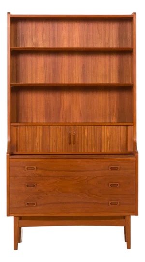 Bookcase with Secretaire by Johannes Sorth for Nexo, Denmark, 1957