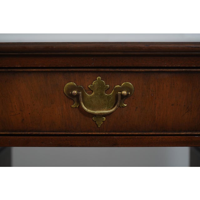 Kittinger Leather Top Small English Style Mahogany Desk For Sale - Image 12 of 18