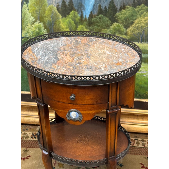 Louis XV Style Walnut Wood Lamp Table For Sale - Image 11 of 12