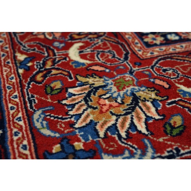 Vintage Sarouk Rug 8'2'' X 12'5'' For Sale - Image 9 of 12