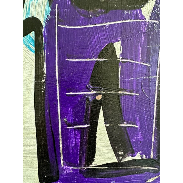 “Miró” by Artist Peter Keil Original 1964 Painting For Sale - Image 6 of 6