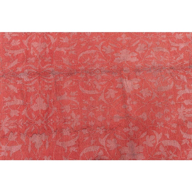 Modern Traditional Red Wool & Silk Rug by Doris Leslie Blau For Sale - Image 4 of 9
