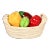 Mid 20th Century Italian Ceramic Vegetable Basket For Sale