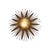 Vintage Gilt Sunburst Wall Light with Textured Dome, 1950s For Sale - Image 14 of 14