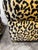 1980s Large Vintage Leopard Print Ottoman Poufs on Castors - A Pair For Sale - Image 5 of 10