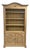 Vintage Cerused Scrubbed Pine Bookcase For Sale
