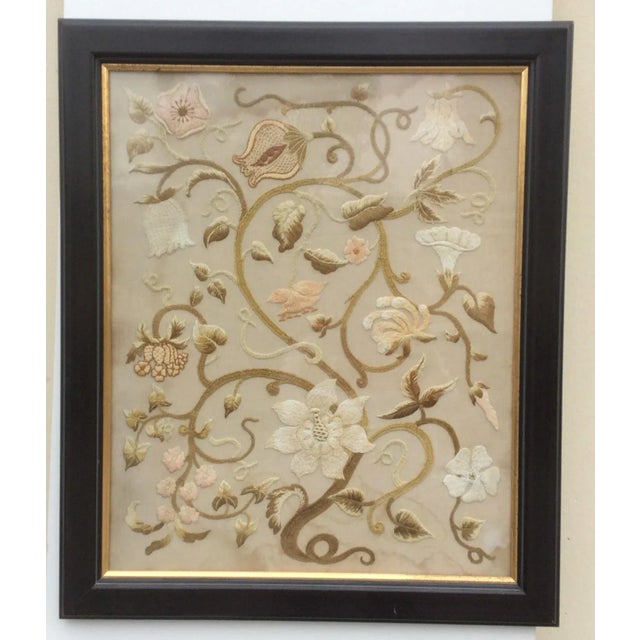 Antique Floral Needlework Art Chairish