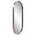 Kenneth Ludwig Chicago Steele Capsule Mirror in Brushed Brass For Sale - Image 4 of 11