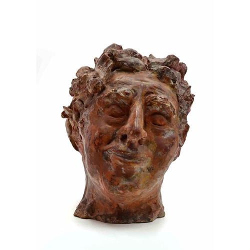 Sirio Pellegrini, Portrait Sculpture, 1960s, Terracotta For Sale - Image 6 of 6