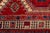 Textile Vintage Hand-Knotted Turkish Wool Runner Rug With Geometric Tribal Medallions in Crimson, Indigo, and Cream For Sale - Image 7 of 9