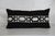 2020s Designer Black Velvet Large Lumbar Pillow Cover 15x31 For Sale - Image 5 of 5