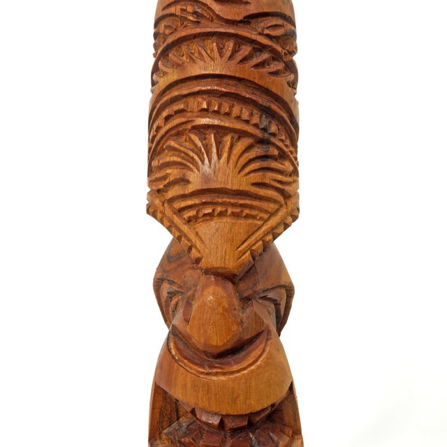 Vintage Tiki Totem 11 ¾ in 1950's or 60's For Sale - Image 4 of 8
