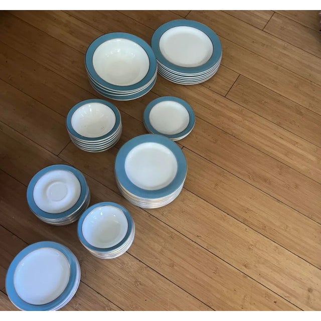 Tiffany Blue 1960s Tiffany Blue Collection of Plates- 58 Pieces For Sale - Image 8 of 9