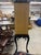 A very early 1940's mid century modern standing bar in burled maple with lacquered handcarved cabriole legs and crown. A...