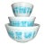 1950s Vintage Pyrex Butterprint Amish Nesting Mixing Bowls – Set of 3 For Sale