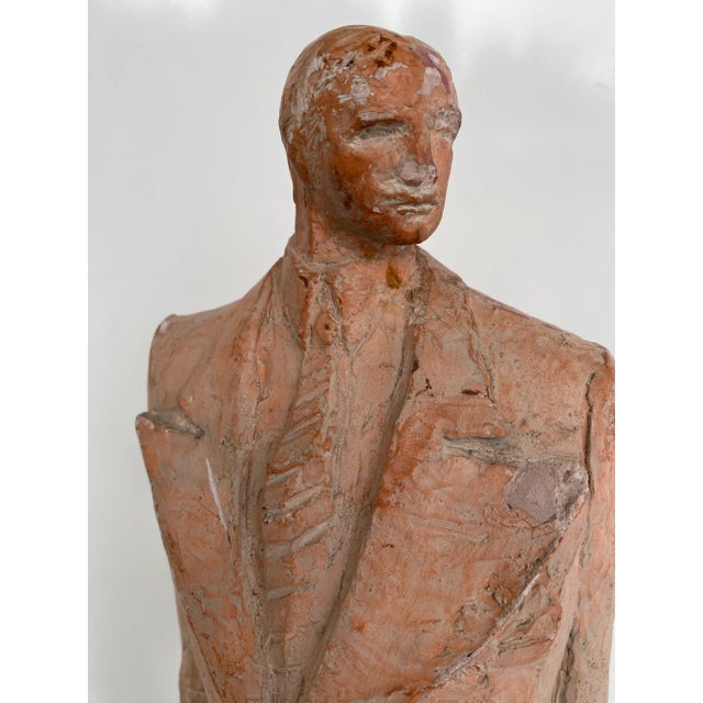 1970s Gatsby Guy Austin Productions Plaster Sculpture Statue by Klara