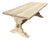 French Weathered Solid Plank Oak Monastery Table For Sale