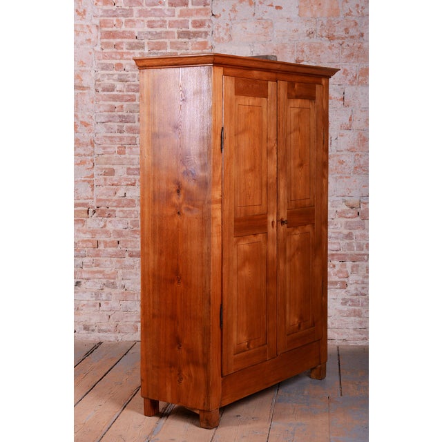 Wood Neo-Classical Wardrobe in Ash, Czech, 1820s For Sale - Image 7 of 18
