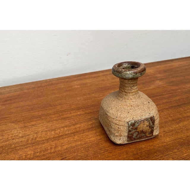 Mid-Century Danish Studio Pottery Vase by Tue Poulsen, 1960s, in Very Good conditions. Designed 1960 to 1969 This piece...